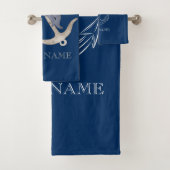 Esprit nautique Ancre Dauphin Marine Bleu (En situation)