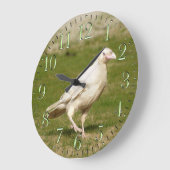 (Esprit) Raven blanc rare et horloge murale (Angle)