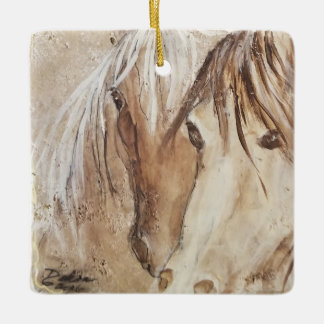 "Esprit Sauvage" Ornement en céramique de Mustang