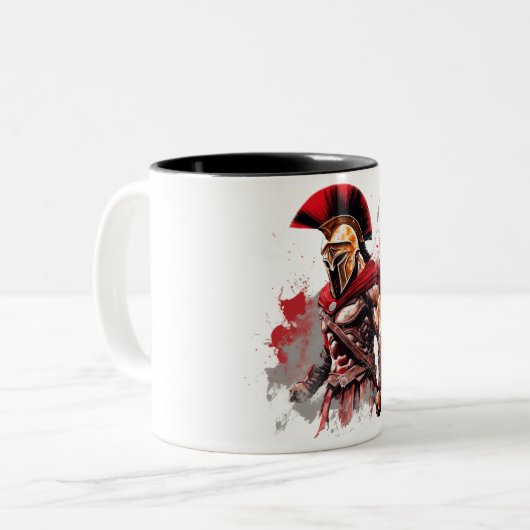 Esprit spartiate : Mug guerrier sans peur (Devant gauche)