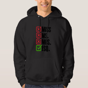 ESQ Law School Student Toekomstige advocaat advoca Hoodie