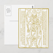 Esqueleto esotérico briefkaart (Voorkant / Achterkant)