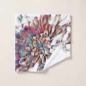 Esquisse de fleurs inspirée du japonais Abstrait (Gant de toilette)