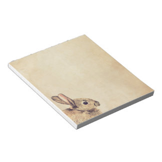 Esquisse de lapin vintage petit Bloc-notes