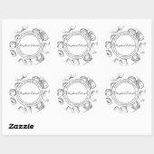 Esquisse d'extrait de noisette étiquette moderne (Feuille)