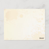 Esquisse d'un rose, carte postale (Dos)