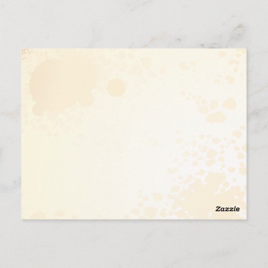 Esquisse d'un rose, carte postale (Dos)