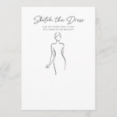 Esquisse la carte de jeu Fête des mariées robe (Devant)