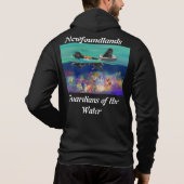 Essai d'eau noir newf 2024 zip sweat - shirt à cap (Dos)