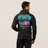 Essai d'eau noir newf 2024 zip sweat - shirt à cap (Dos entier)