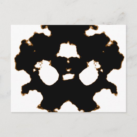 Essai Rorschach d'une carte de lot d'encre (Devant)