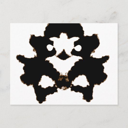 Essai Rorschach d'une carte de lot d'encre (Devant)