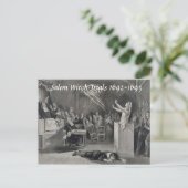 Essais vintages de sorcières Salem, carte postale (Debout devant)