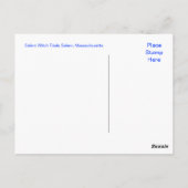 Essais vintages de sorcières Salem, carte postale (Dos)