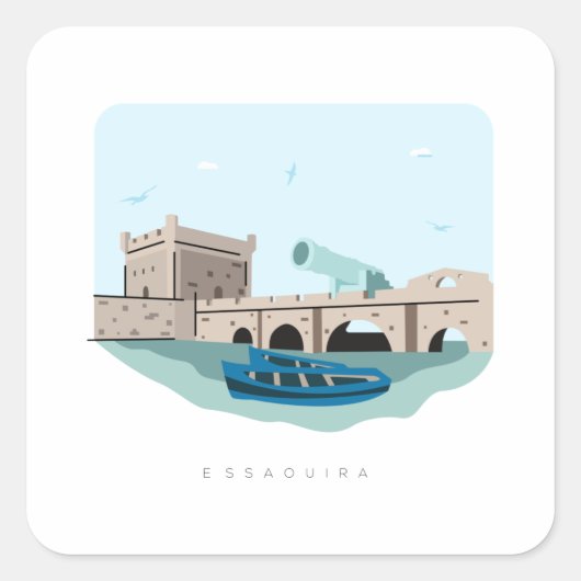 Essaouira Maroc Voyage Sticker - Voyage Maroc (Devant)