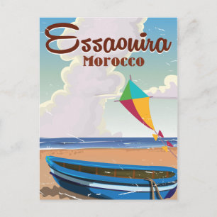 Essaouira Marokko Vintage reisposter print Briefkaart