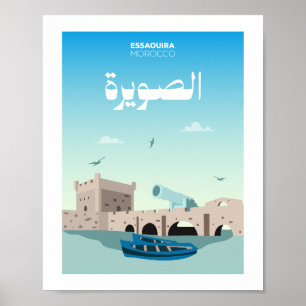 Essaouira Stad Marokko Illustratie Poster