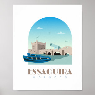 Essaouira stad morocco Skyline Poster