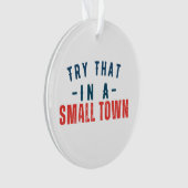 Essayer dans une petite ville (devant)