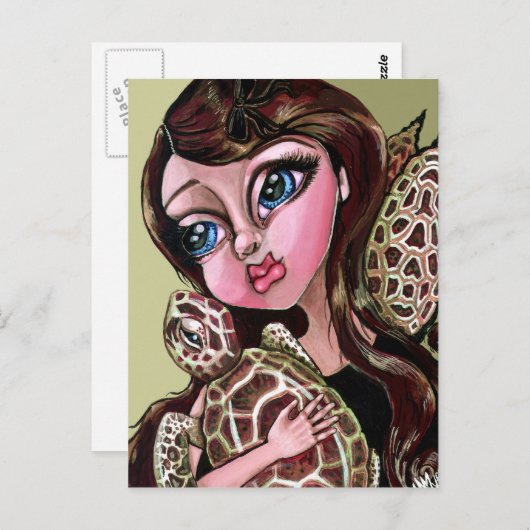 Essayer Une Carte Postale Un Peu Turtlesse (Devant / Derrière)