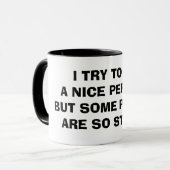 ESSAYEZ D'ÊTRE TASSE DE CAFÉ INTÉRESSANTE (Devant gauche)