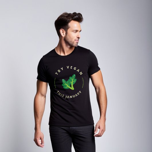 Essayez Vegan Ce T-Shirt Janvier