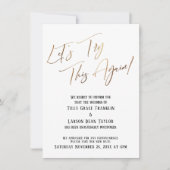 Essayons de nouveau ce Faire-part Mariage retardé (Devant)