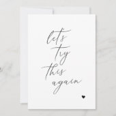 Essayons de nouveau la carte Mariage Changement de (Devant)