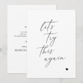 Essayons de nouveau la carte Mariage Changement de (Devant / Derrière)