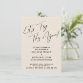 Essayons encore cette carte Mariage reportée à la  (Debout devant)