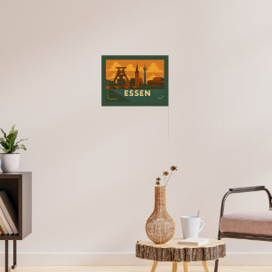 Essen Duitsland Stad Kunst Poster