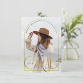 Essence | Arch Photo Cadre Faire-part de graduatio (Debout devant)