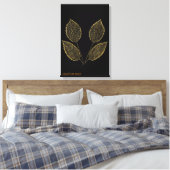 Essence Botanique Dorée Toile d'Art Fin (Insitu(Chambre))