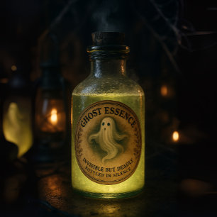 Essence de Fantôme - Étiquette de Pharmacie Hallow
