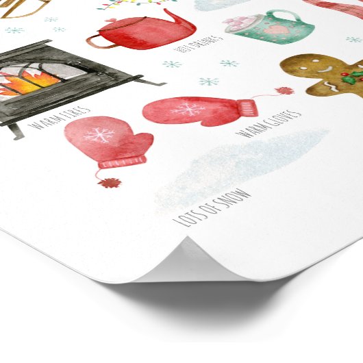 Essence d'hiver imprimer - affiche pour enfants (Coin)