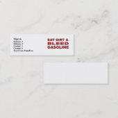 Essence dorée - Carte de profil de motocross à vél (Devant / Derrière)