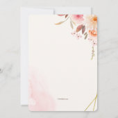 Essence florale Invitation religieuse (Dos)