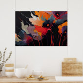 Essence Of The Garden I – Nocturnal Expression Poster (Keuken)