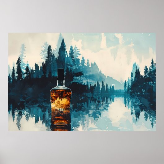 Essence of the Wild: Natuur in a Bottle Poster (Voorkant)