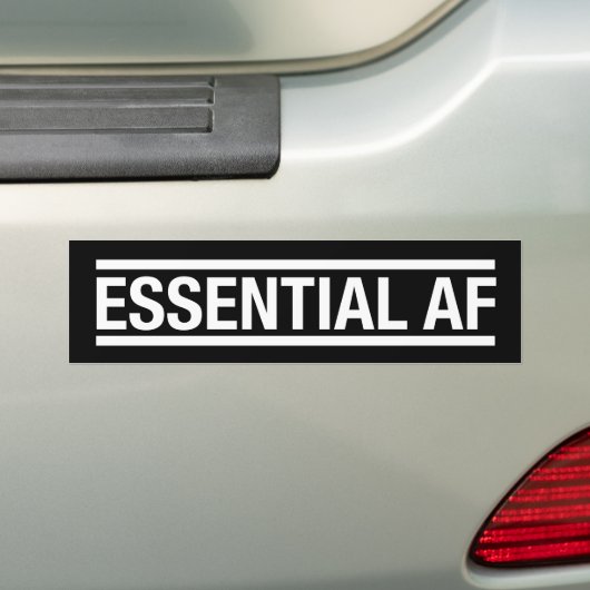 Essential AF Bumpersticker (Op auto)