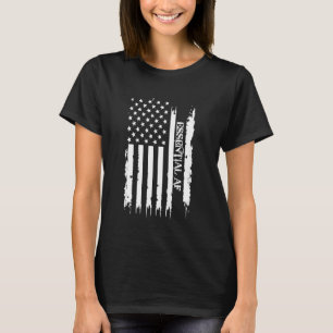 Essential AF Verenigde Staten verontrust over Amer T-shirt