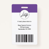 Essential Business Logo Employee Photo Badge (Achterkant)