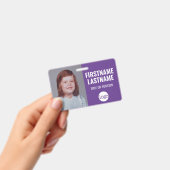 Essential Employee ID Photo, Bar Code, Logo, Name Badge (Handheld)