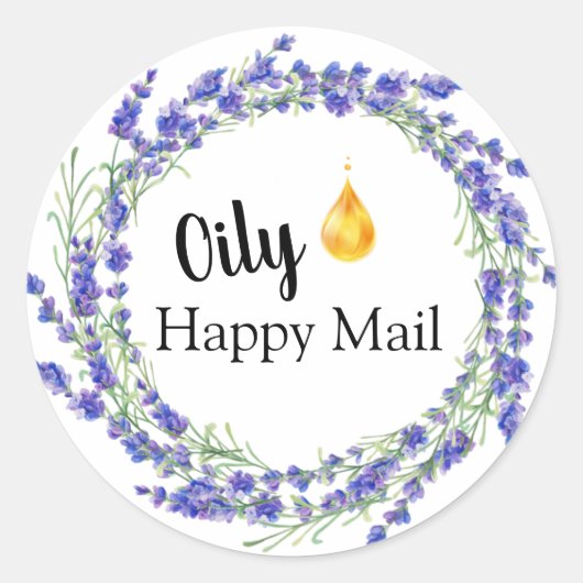 Essential Oil Business - Oily Happy Mail Stickers (Voorkant)