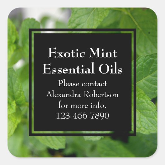 Essential Oil personnalisé Étiquette de bouteille  (Devant)