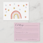 Essential Oil Recipcard Visitekaartje (Voorkant / Achterkant)