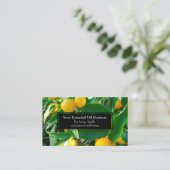 Essential Oils Business Lemon Wellness Visitekaartje (Staand voorkant)