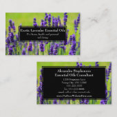 Essential Oils Business Wellness Holistic Lavender Visitekaartje (Voorkant / Achterkant)