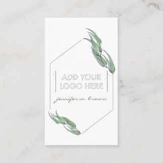 Essential Oils Eucalyptus Custom Logo green floral Visitekaartje