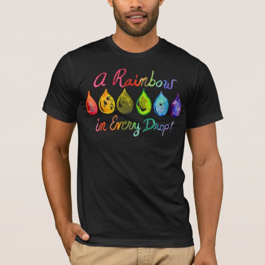 Essential Oils LGBT Pride Rainbow shirt donker (Voorkant)